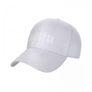 White Trapstar London Baseball Caps Men's Hats India | NE78-596