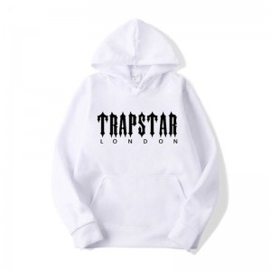 White Trapstar London City Men's Hoodie India | AU77-878