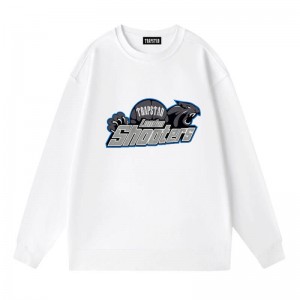 White Trapstar London Its Shooters Men's Sweatshirts India | BC62-691