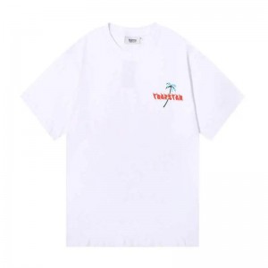 White Trapstar Rest When I’m Dead Tee Men's T Shirts India | ZT82-519