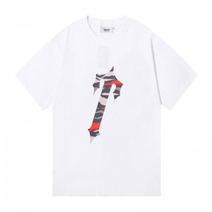 White Trapstar Tora T-Logo Dave X Men's T Shirts India | AH14-754