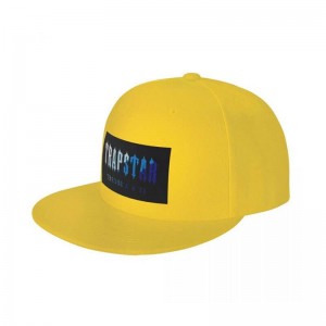 Yellow Trapstar Chenille Baseball Cap Men's Hats India | ET31-548