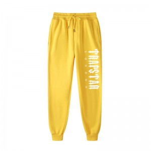 Yellow Trapstar Fleece London Shining Men's Pants India | AX62-882