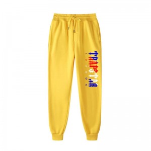 Yellow Trapstar Fleece London Shining Men's Pants India | NO93-222