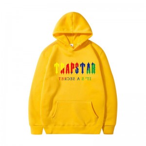 Yellow Trapstar It’s A Secret Men's Hoodie India | WX37-786