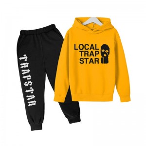 Yellow Trapstar Local Face Smile Men's Tracksuit India | ZN04-501