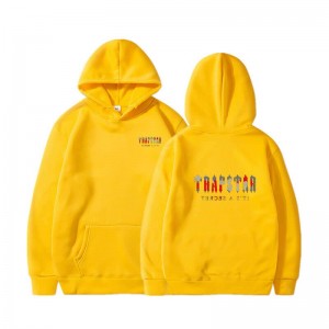 Yellow Trapstar Wild West Its a Secret Men's Hoodie India | WT25-631