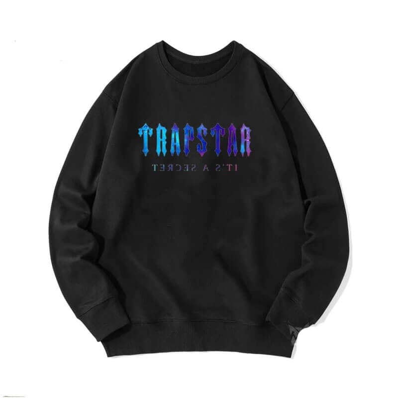 Black Trapstar Crewneck It\'s a Secret Men\'s Sweatshirts India | MN85-018