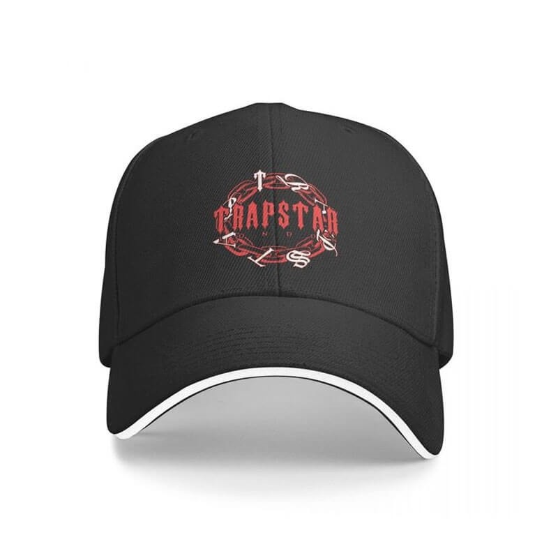 Black Trapstar Fitted Cap Men\'s Hats India | EQ54-274