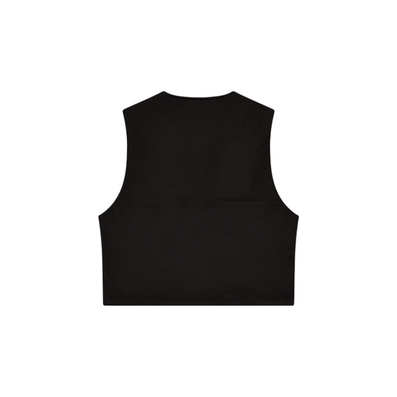 Black Trapstar Hyperdrive Pocket Vest Men's Outerwear India | QY85-460