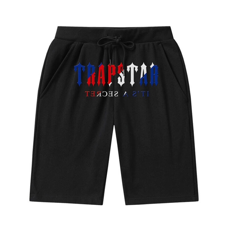 Black Trapstar Irongate Arch Chenille Men\'s Shorts India | HX98-116