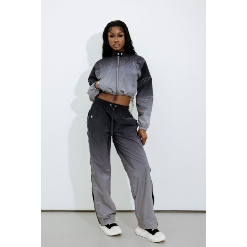 Black Trapstar Irongate Shellsuit Bottoms Women's Pants India | NJ01-362