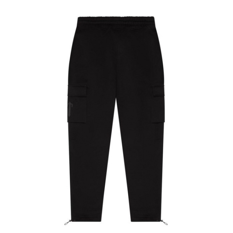 Black Trapstar Irongate T Trap Fleece Bottoms Men's Pants India | PV24-116