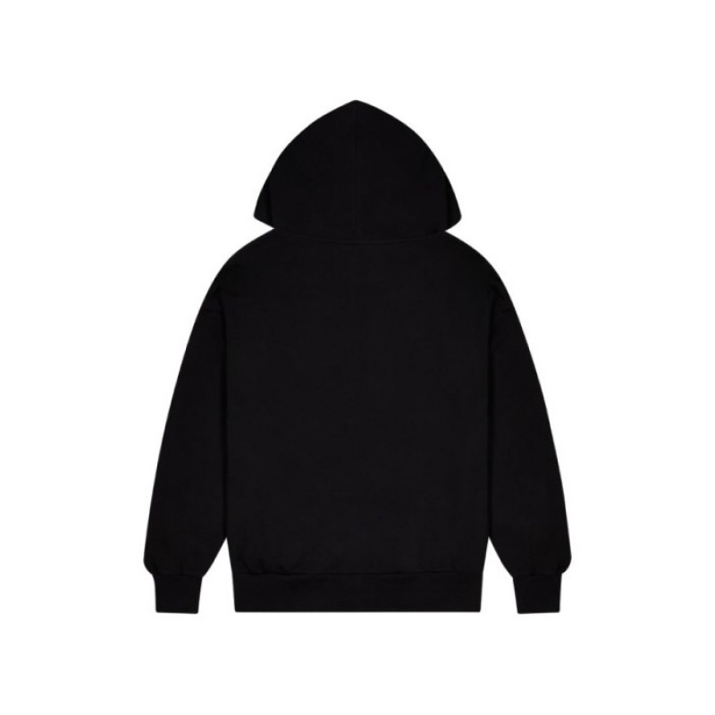 Black Trapstar Irongate T Trap Fleece Men's Hoodie India | DB75-361