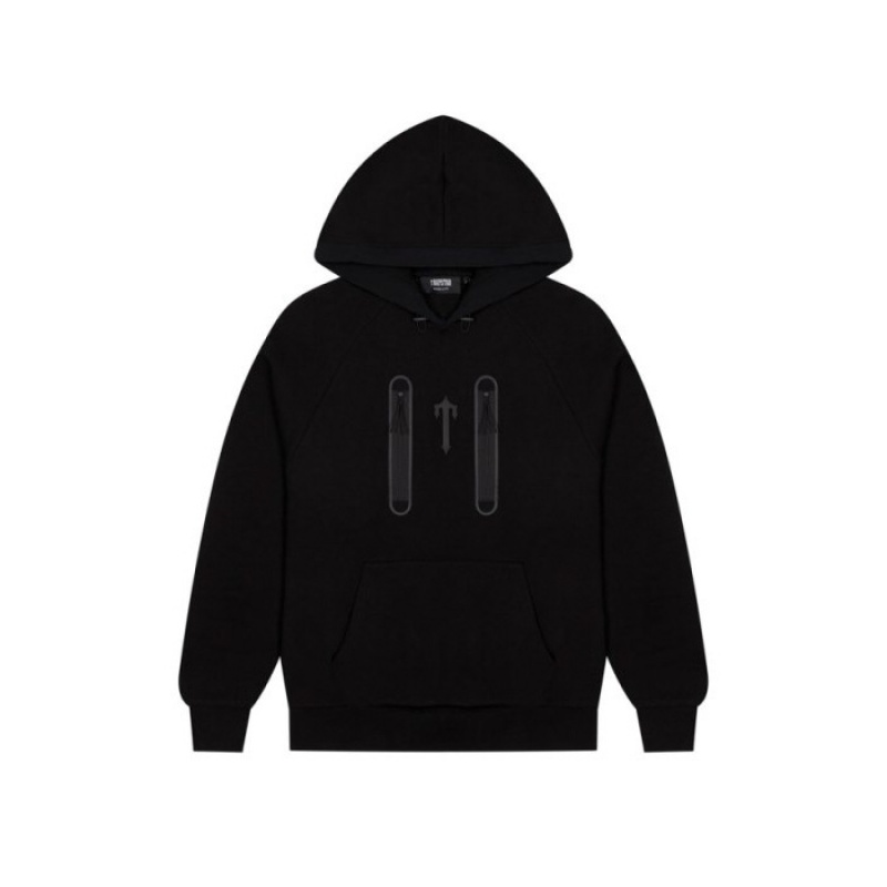 Black Trapstar Irongate T Trap Fleece Men\'s Hoodie India | DB75-361