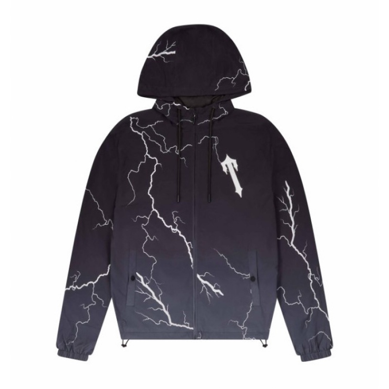 Black Trapstar Irongate T Windbreaker Men's Outerwear India | EG70-468