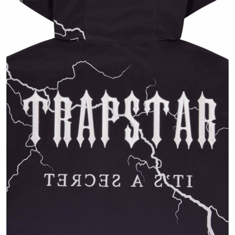 Black Trapstar Irongate T Windbreaker Men's Outerwear India | EG70-468