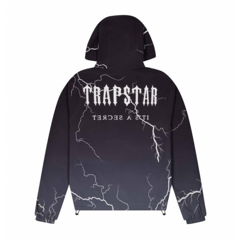 Black Trapstar Irongate T Windbreaker Men\'s Outerwear India | EG70-468