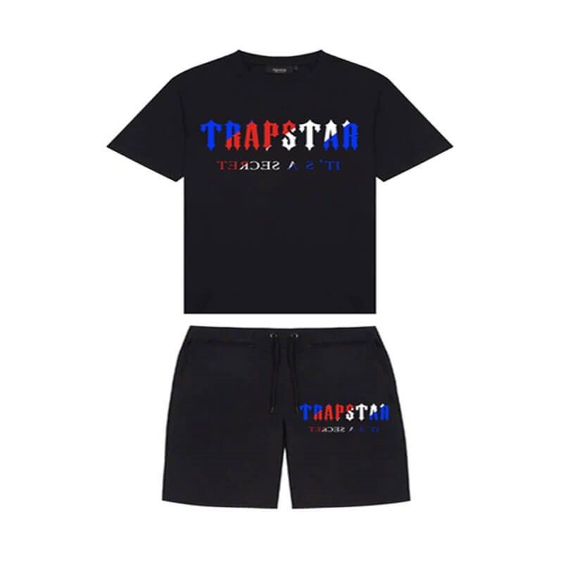 Black Trapstar It\'s A Secret Set Men\'s Shorts India | AV68-159