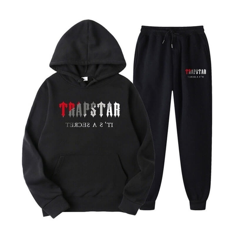 Black Trapstar It\'s A Secret Set Men\'s Tracksuit India | AZ76-713