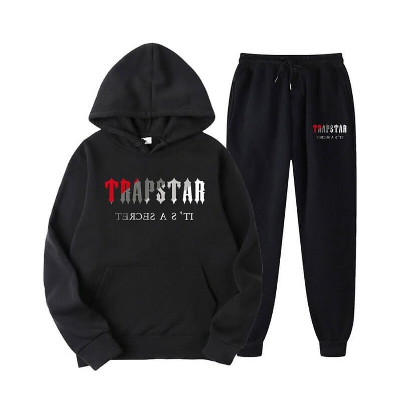 Black Trapstar It\'s Secret Men\'s Tracksuit India | QP53-879