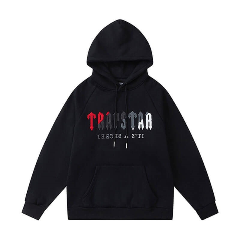 Black Trapstar Its a Secret Men\'s Hoodie India | OG56-898