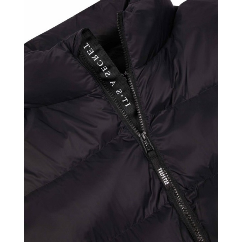 Black Trapstar It's a Secret Puffer Men's Outerwear India | KJ91-734