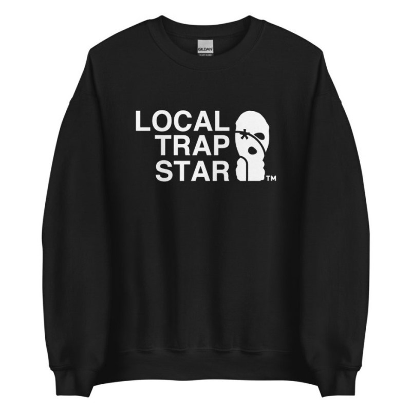 Black Trapstar Local Men\'s Sweatshirts India | PR69-183