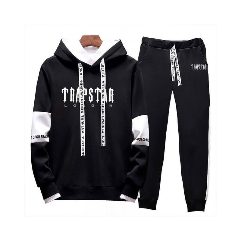 Black Trapstar London Men\'s Tracksuit India | ST41-021