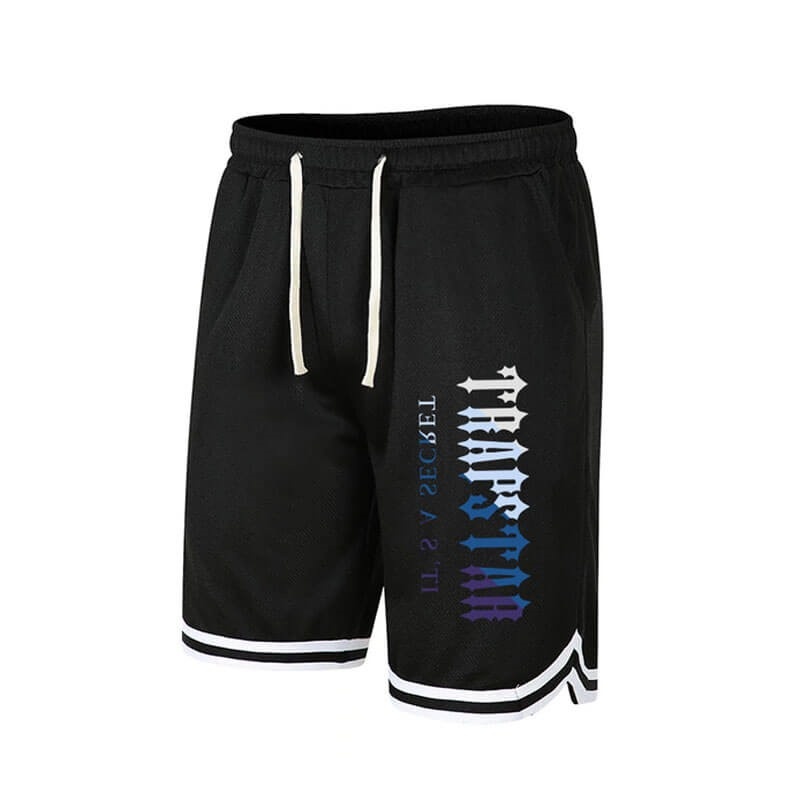 Black Trapstar Merch It\'s a Secret Men\'s Shorts India | CJ63-105