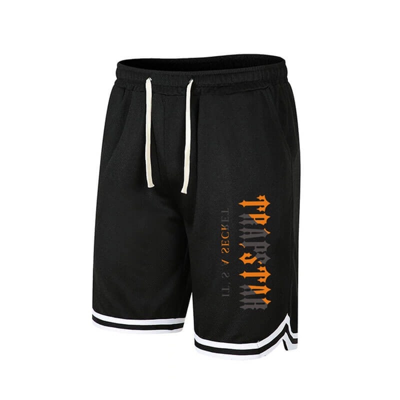 Black Trapstar Merch Men\'s Shorts India | FL12-987