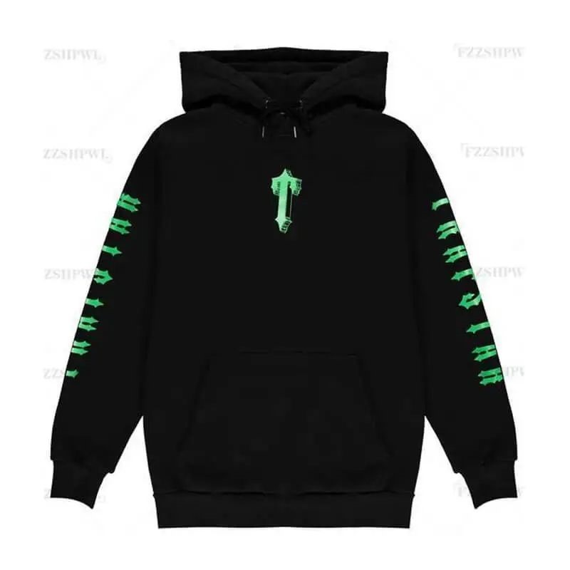 Black Trapstar T-For Local Trap Star Men\'s Hoodie India | UW55-278