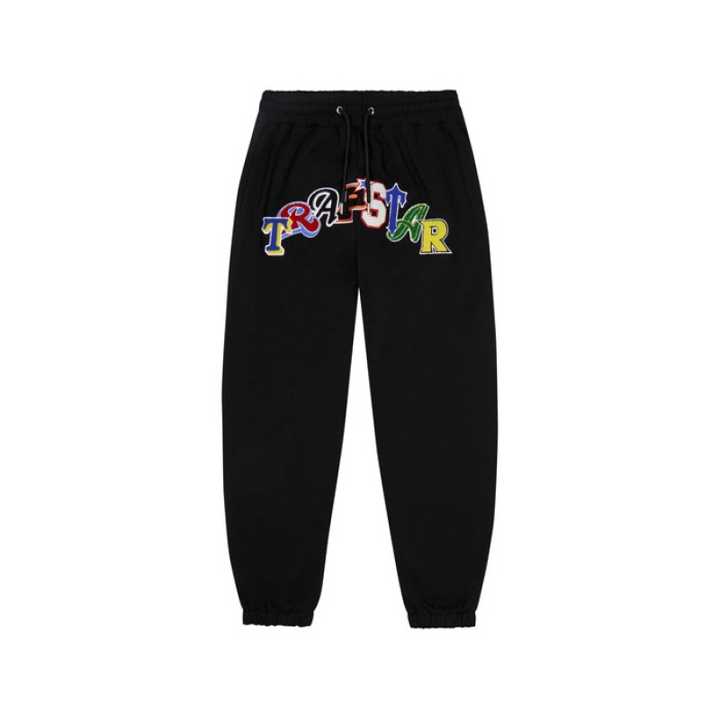 Black Trapstar Wildcard Jogging Bottoms Men\'s Tracksuit India | IK89-979