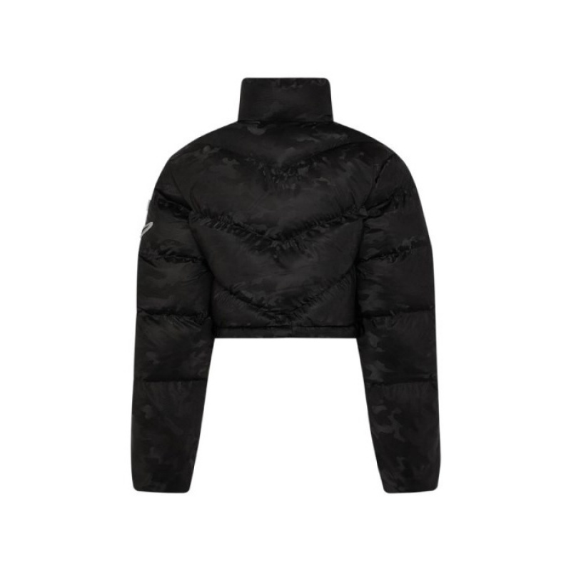 Black / Camo Trapstar Hyperdrive Sleeve Puffer Women's Jackets India | GS41-512