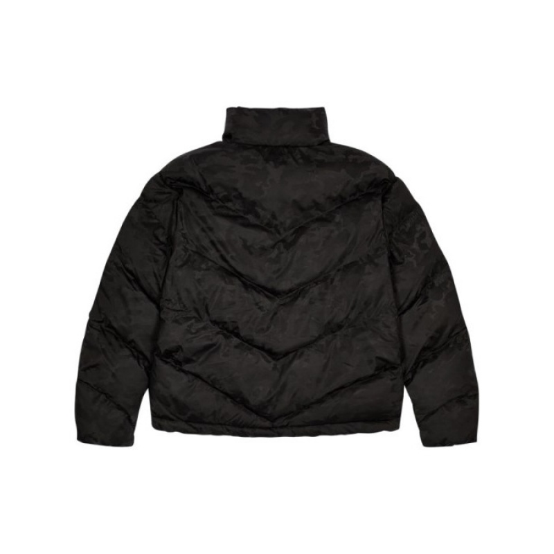 Black / Camo Trapstar Hyperdrive Sleeve Puffer Men's Outerwear India | KW55-565