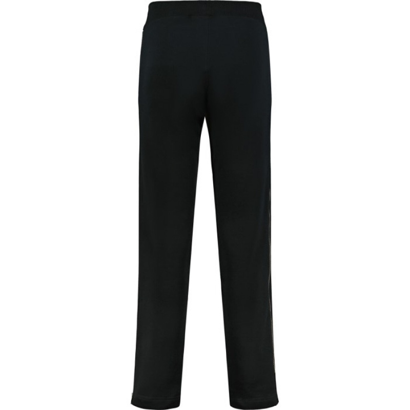 Black / Turquoise Trapstar Script Zip Leg Jogging Bottoms Women's Pants India | QG03-610