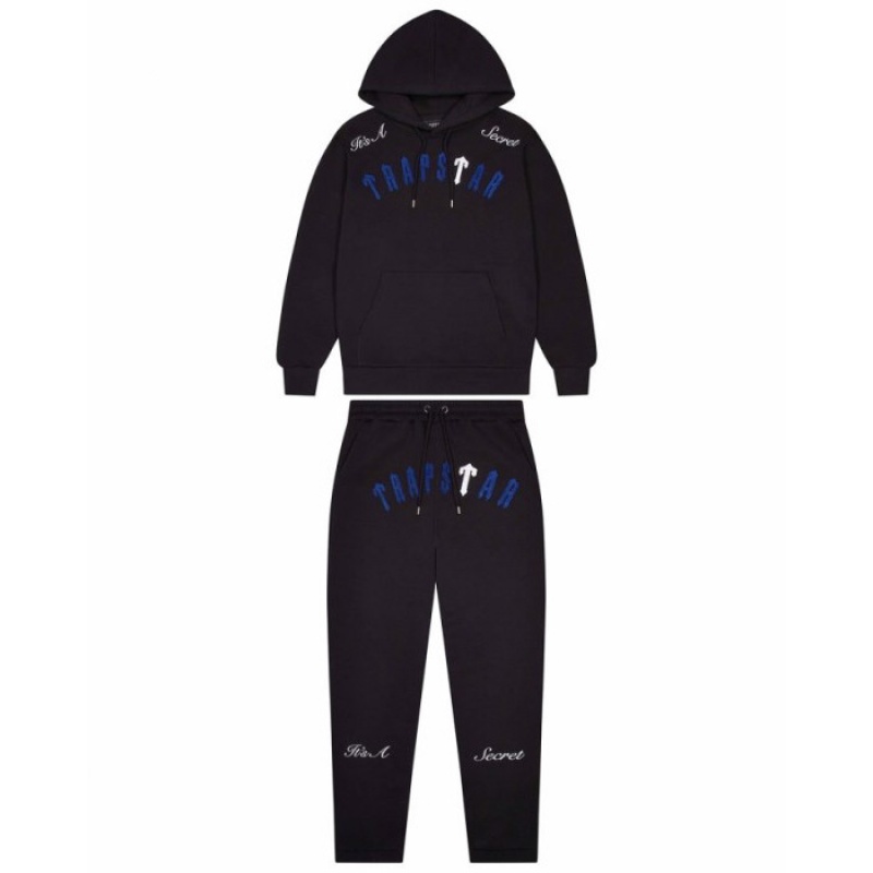 Black / White / Blue Trapstar Irongate Arch It\'s A Secret Men\'s Tracksuit India | CX64-495