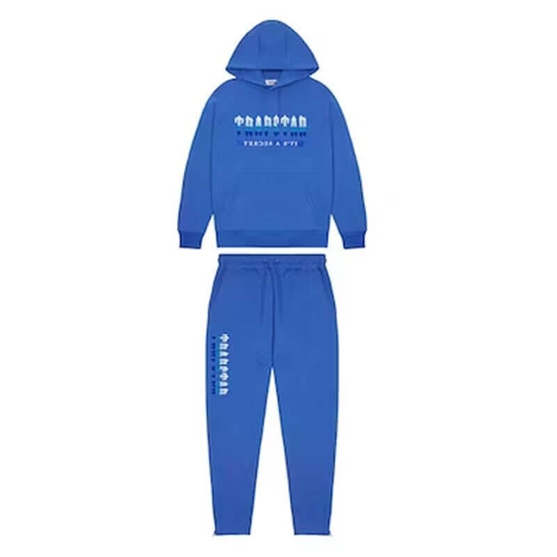 Blue Trapstar Chenille Decoded 2.0 Hooded Men\'s Tracksuit India | XV11-278