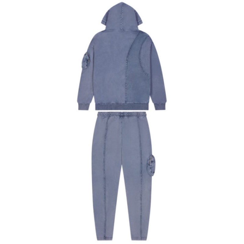 Blue Trapstar Construct Hoodie Men's Tracksuit India | UK39-468