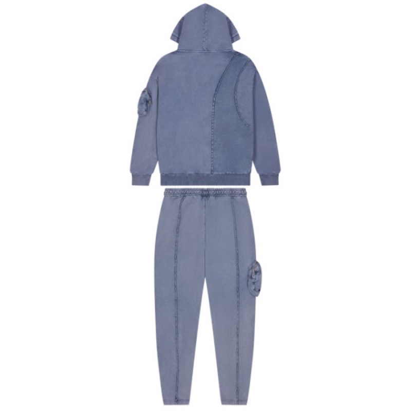 Blue Trapstar Construct Hyperdrive Jogging Bottoms Men's Tracksuit India | HL22-496