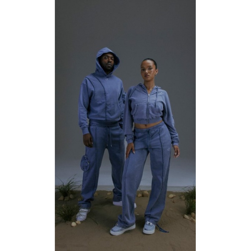 Blue Trapstar Construct Hyperdrive Jogging Bottoms Men's Tracksuit India | HL22-496