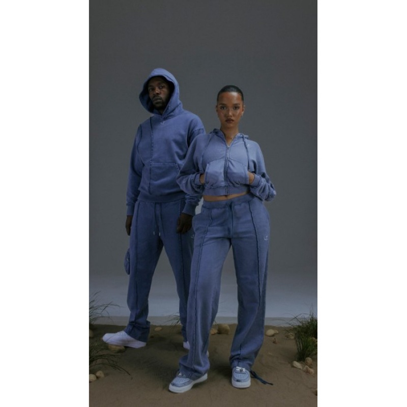 Blue Trapstar Construct Hyperdrive Jogging Bottoms Men's Pants India | HR11-328