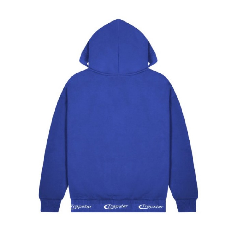 Blue Trapstar Hyperdrive Rib Men's Hoodie India | PL93-917