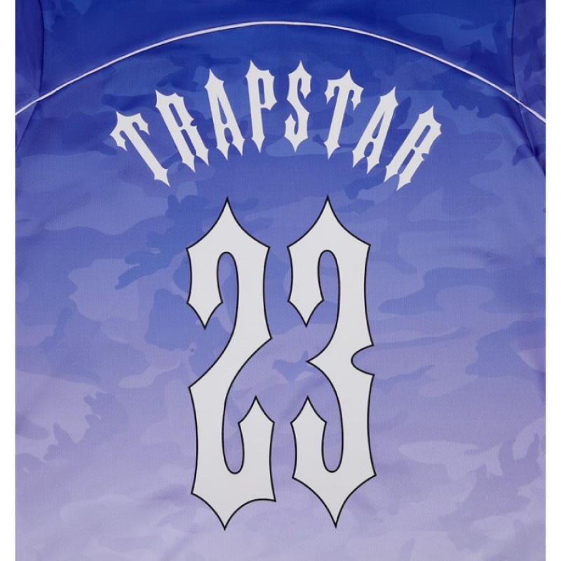 Blue Trapstar Irongate Football Jersey Men's T Shirts India | EM67-422