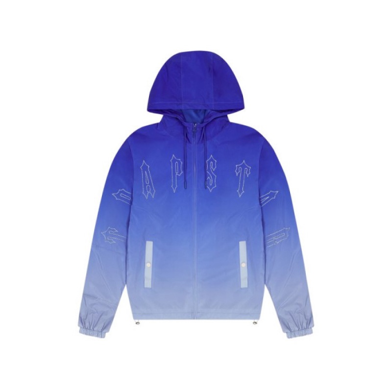 Blue Trapstar Irongate Windbreaker Men\'s Outerwear India | ED14-556