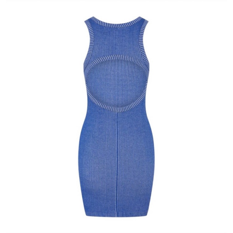 Blue Trapstar Two Tone Hyperdrive Women's Dress India | SR14-635