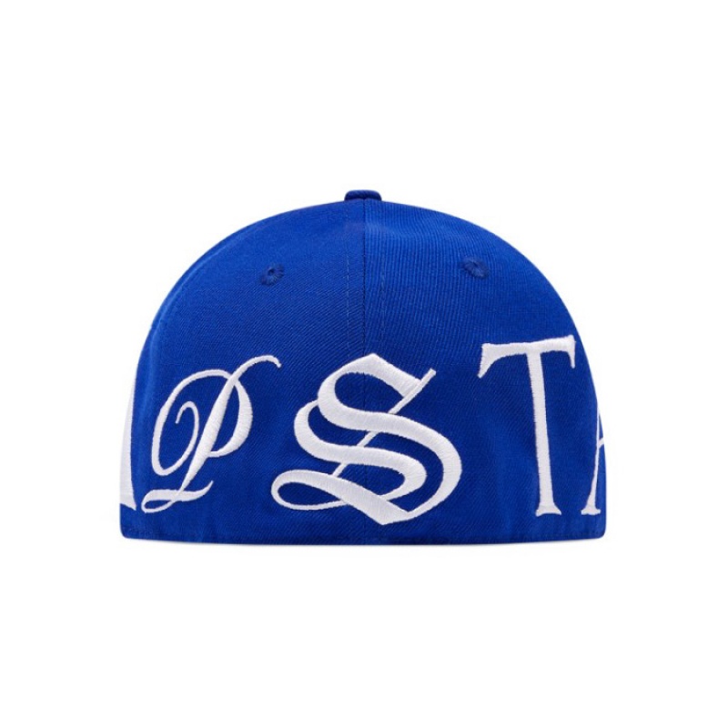 Blue / White Trapstar Script Fitted Men's Hats India | NN23-165