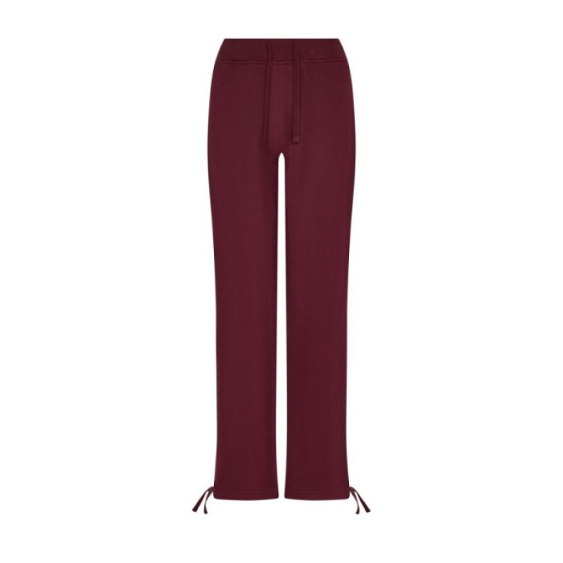 Burgundy Trapstar Mesh Irongate Arch Women's Joggers India | OZ58-959