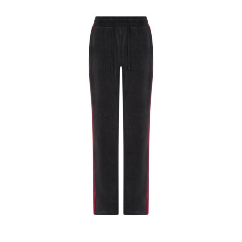 Burgundy Trapstar TS-Star Velour Track Bottoms Women's Pants India | FG64-480