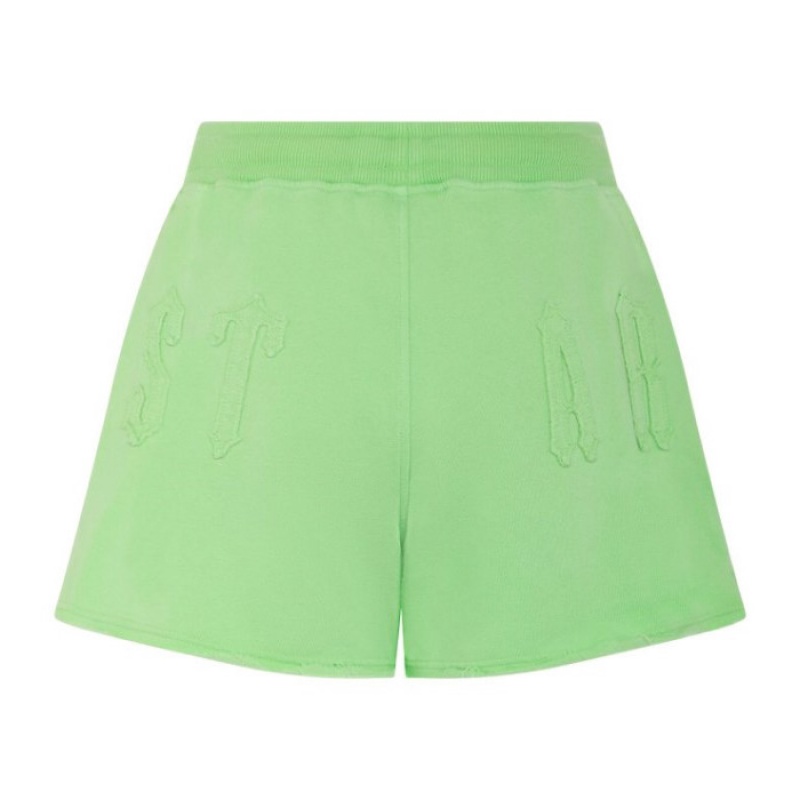 Green Trapstar Irongate Arch Applique Women's Shorts India | VL53-239